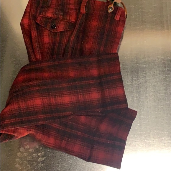 Woolrich wool pant with suspenders - Picture 3 of 4